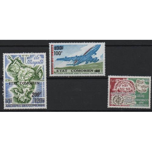 Comores Timbres Surchargés