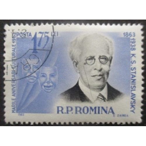 Roumanie N°1928 R. S. Stanislavsky Oblitéré