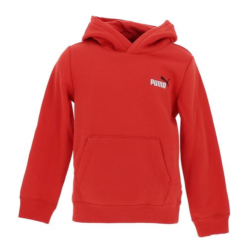 Sweat Capuche Hooded Puma Ess 2 Color Small No. 1 Logo Hoodie Rouge