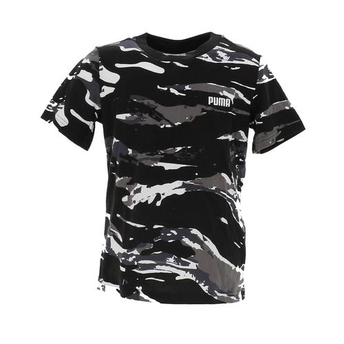 Tee Shirt Manches Courtes Puma Ess Camo Aop Tee B Noir