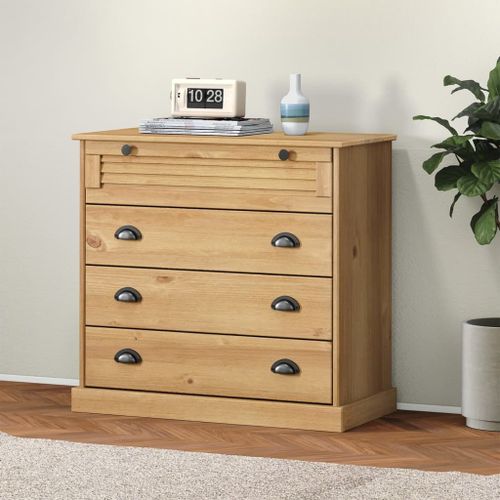 Vidaxl Commode Vigo 80x40x76 Cm Bois Massif De Pin