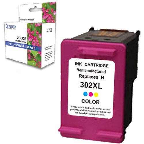 Cartouche Compatible Pour Hp 302 Xl Couleur Imprimante Jet 3830 3832 4650 1110[DYJ074038]