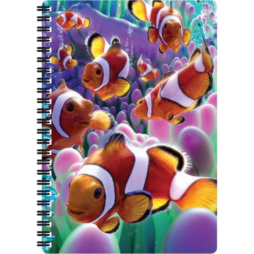 Carnet A5 - Poisson Clown De Deluxebase. Carnet 3d Lenticulaire 80 Pages. Papeterie D'école Bureau Illustrations Sous Licence Artiste Renommé David Penfound Bloc-Note Cahier Spirale(Q1115)