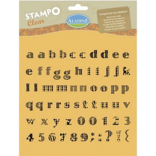 Tampons Clear Alphabet Sixties Minuscule - Aladine