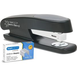 Agrafeuse - Avec Agrafes 24/6mm - Noir - Bureau - Inclus 1000 Agrafes - Rapesco