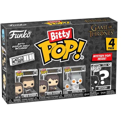 Game Of Thrones - Pack 4 Figurines Bitty Pop! Ned Stark 2,5 Cm