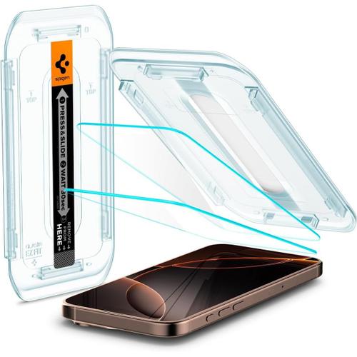 Verre Trempé Pour Iphone 16 Pro Max,2 Pièces,Installation Facile,Dureté 9h,Résistant Aux Rayures,Protection Écran(Q562)