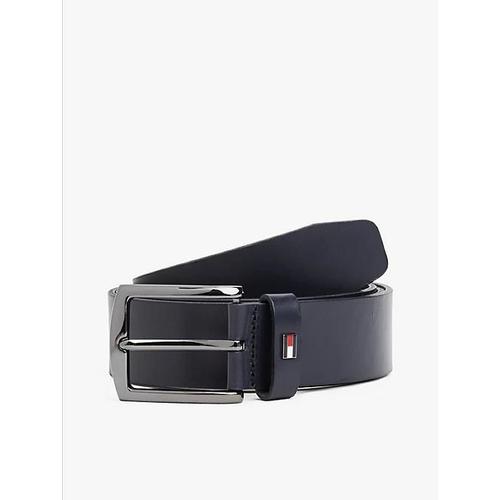 Ceinture En Cuir À Boucle Carrée Et Drapeau Eu85cm