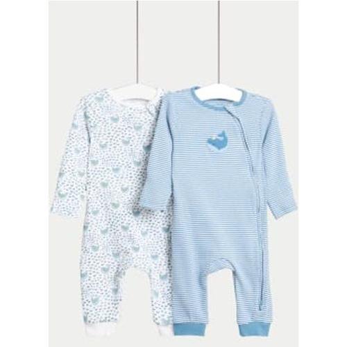 Lot De 2 Dors-Bien En Coton À Motif Baleine (Jusqu'au 3 Ans) - Multicolore