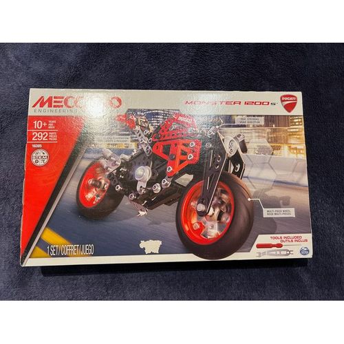 Meccano Moto Ducati Monster 1200 S Coffret Inventions Avec 292 Pièces