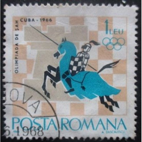 Roumanie N°2196 Echecs Oblitéré