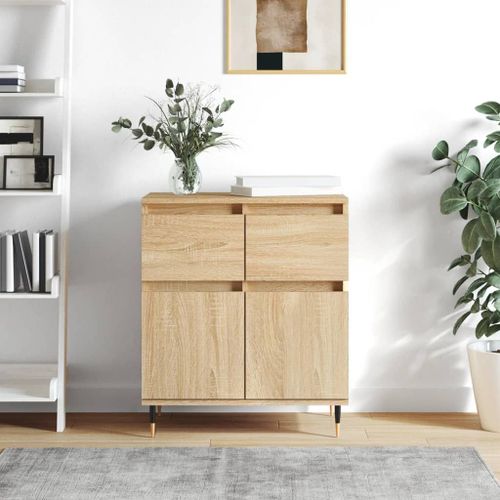 Vidaxl Buffet Chêne Sonoma 60x35x70 Cm Bois D'ingénierie