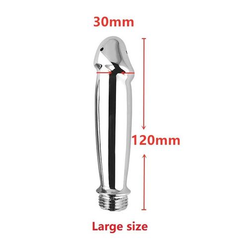 Kit De Nettoyage Anal En Métal Et Acier, Avec Perles De Pommeau De Douche, Embout De Buse De Fixation, Jouet Sexuel Gay Pour Homme Et Femme