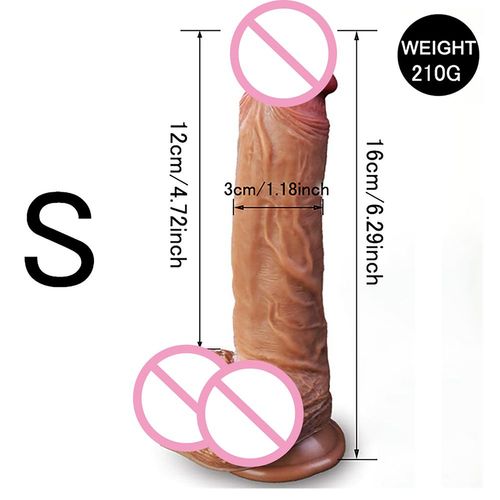 Godemiché Réaliste Xxl De 8.3 Pouces, Avec Une Puissante Aspiration, Pénis Cuprealiste, Jouet Sexuel Flexible, Point G, Avec Tige Incurvée Et Boule