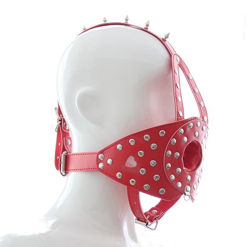 Entonnoir De Toilette Bdsm En Cuir Pu Pour Adultes, Bouche Ouverte, Bâillon, Masque, Capuchon, Tête, Sfp, Bondage, Jeu, 18 +