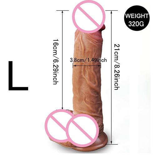 Godemiché Réaliste Xxl De 8.3 Pouces, Avec Une Puissante Aspiration, Pénis Cuprealiste, Jouet Sexuel Flexible, Point G, Avec Tige Incurvée Et Boule