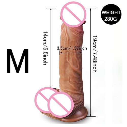 Godemiché Réaliste Xxl De 8.3 Pouces, Avec Une Puissante Aspiration, Pénis Cuprealiste, Jouet Sexuel Flexible, Point G, Avec Tige Incurvée Et Boule