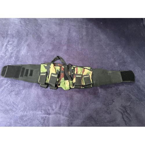 Harnais Ceinture Pour 4 Pots Et Une Bouteille Paintball Swap Camouflage