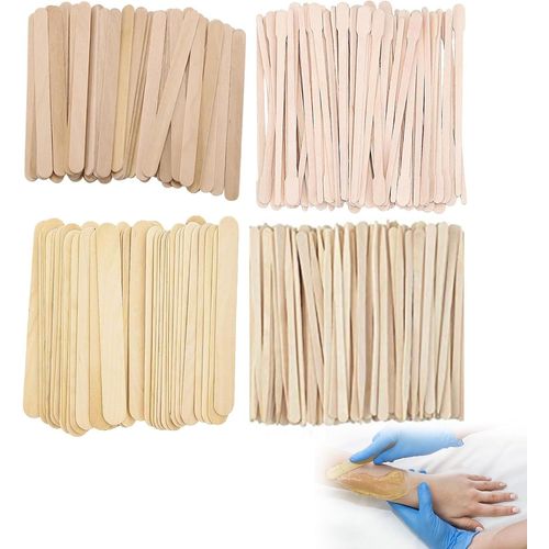 Spatule Bois Pour Cire,Bâtons De Cire,Spatule À Cire,Spatule Bois Epilation Bâtons Applicateurs À Cire Spatule Cire Epilation Spatule Pour Épilation Sourcils Lèvres Corps,4 Tailles,300 Pièces(Q712)