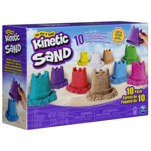 Kinetic Sand Coffret Packs De Sable 10 Couleurs 1,27 Kg Kinetic Sand