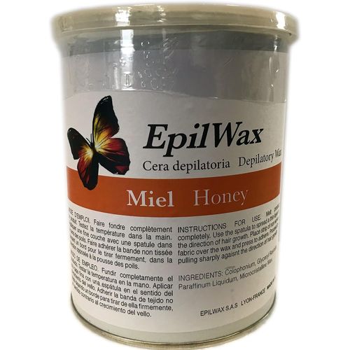 Pot De Cire Pelable Au Miel Pour Épilation Sans Bandes - Cire Chaude Pelable Professionnelle - Pot De 800 Ml(Q927)