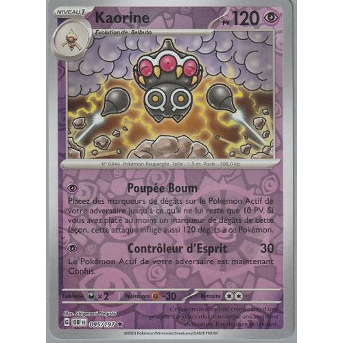 Carte Pokémon - Kaorine - 095/197 - Holo-Reverse - Ev3 Flammes Obsidiennes