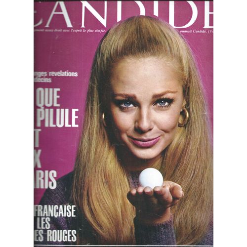 Candide 16/01/1966 Catherine Jeannequin, Chaplin, Sophia Loren, Hallyday, Deneuve, Evgueny Evtouchenko, Gérard Oury, Mireille Darc, Brigitte Bardot, Marilyn Monroe, Gréco, Martine Carol, Antoine