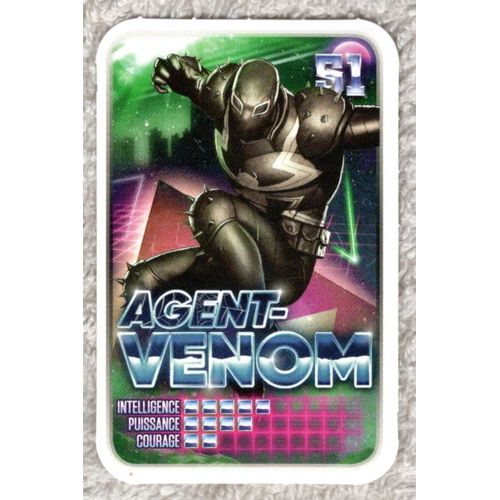 Carte Marvel Leclerc 2021 : Révèle Ton Pouvoir N° 51 Agent Venom