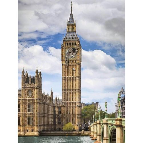 Puzzle 1500 Pièces - Drôle De Chat Sur Big Ben