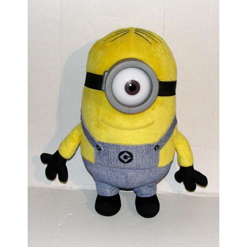 Peluche Minion Stuart Moi Moche Et Mechant Universal Despicable Oeil Semi Rigide 27 Cm