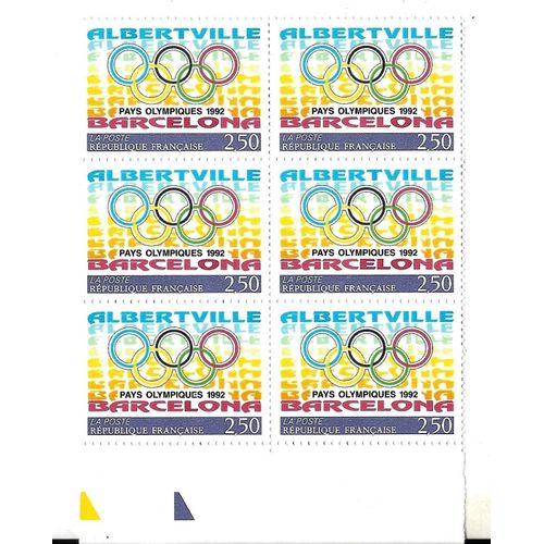Timbre De France : Albertville. Pays Olympiques 1992. Barcelona
