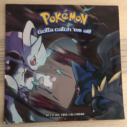 Pokémon 2016 Calendar