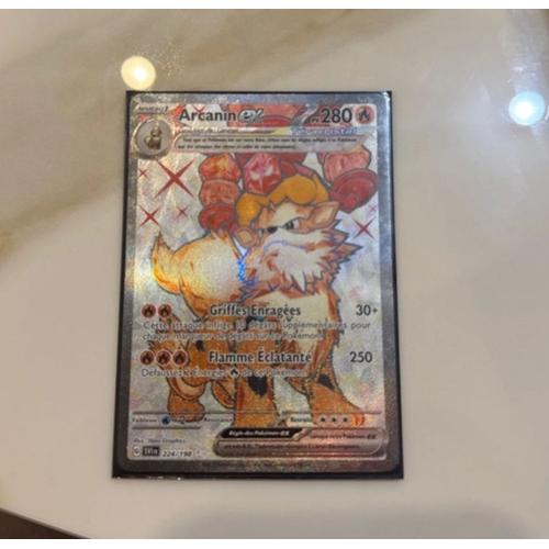 Carte Pokémon Arcanin Ex Svi 224