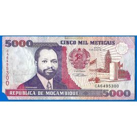 Mozambique 5000 Meticais 1991 Billet Machel
