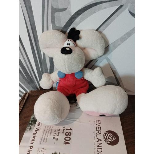 Peluche Diddl Salopette Rouge 30 Cm - Très Bon État