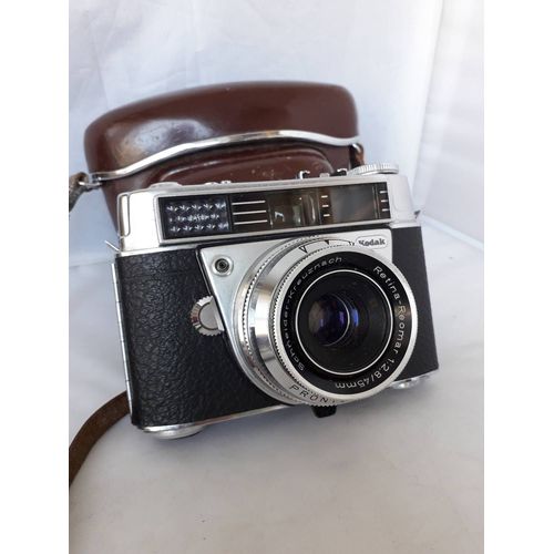 KODAK APPAREIL RETINA AUTOMATIC 1 objectif reomar 45mm 2.8 et sac