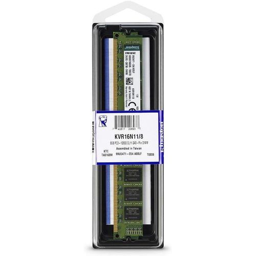 ValueRAM 8GB 1600MHz DDR3 Non-ECC CL11 DIMM 1.5V KVR16N11/8 Mémoire de bureau.[G246]