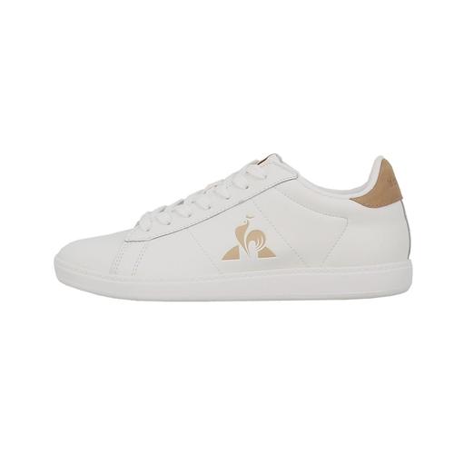 Chaussures Basses Cuir Ou Simili Le Coq Sportif Courtset_2 Blanc