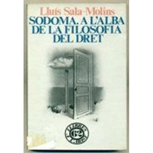 Sodoma. A L'alba De La Filosofia Del Dret