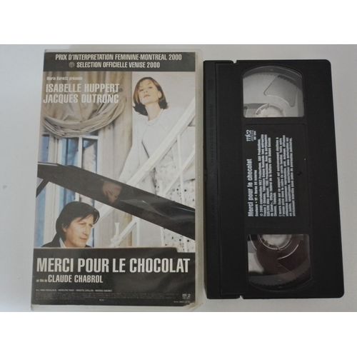 Cassette Vidéo Vhs - Merci Pour Le Chocolat - Isabelle Huppert
