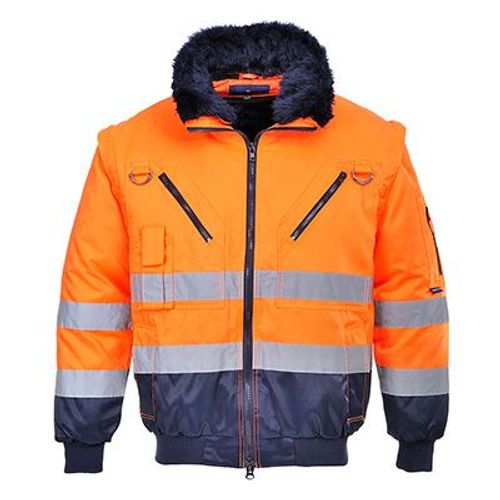 Blouson Pilote 3 En 1 Hv-Orange-L Pj50