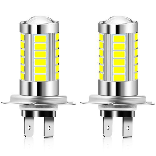 Ampoules De Phares De Voiture H7 6000k,2 Pièces,Pour Volkswagen Vw Polo Passat B5 B6 Cc Golf 4 5 6- White-F7528