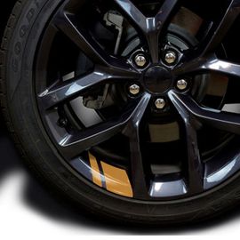 Autocollants En Vinyle Pour Jante De Voiture Casting,Dodge Challenger Ram 1500,Charger Avenger Décent Ber,Nitro,6 - Yellow-D159