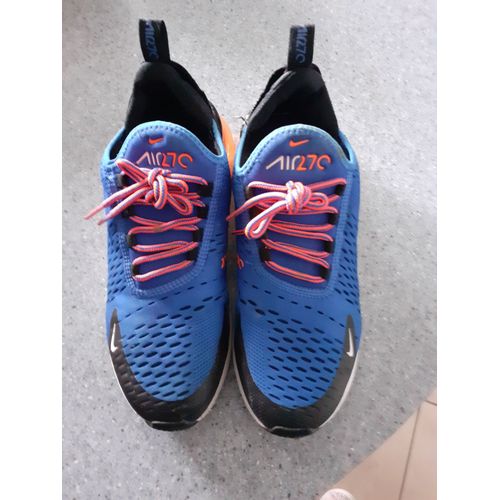 Basket "Nike" Air 27c "Bleu Et Orange" P-38,5 Homme