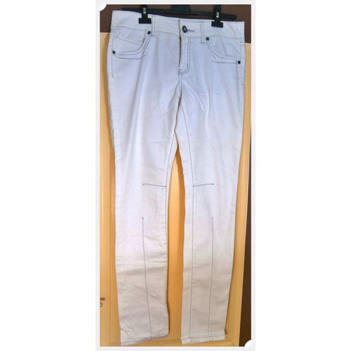 Pantalon Jean Blanc - Taille 40 - Grain De Malice