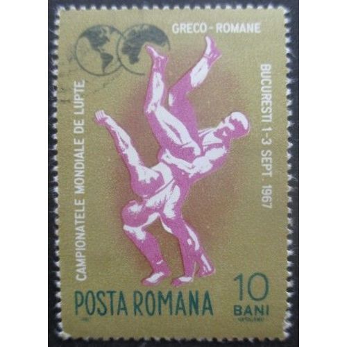 Roumanie N°2324 Championnats Du Monde De Lutte Gréco-Romaine Oblitéré