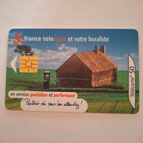 F1096 Phonecote France Télécarte Buraliste A Champs Puce So3 T2g 50 Unités 03/01 2001 Petit Tirage 500 000 Exp