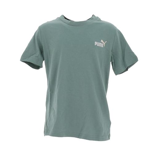 Tee Shirt Manches Courtes Puma Ess 2 Color Small No. 1 Logo Tee B Vert