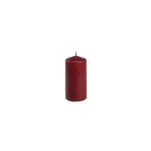 Papstar Bougie Cylindrique Diam 5cm H 10cm Environ 16h Bordeaux 