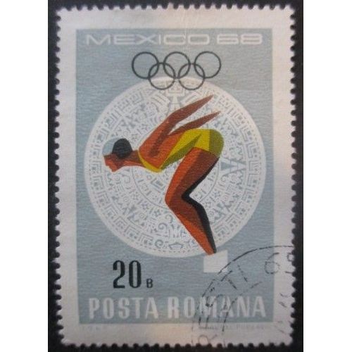 Roumanie N°2401 Jeux Olympiques De Mexico 1968 Oblitéré